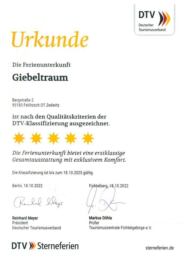 Chalet-Ferienwohnung Giebeltraum, 115 Qm, Wellness/Fitness/Sauna - Bergroedelhof Feilitzsch المظهر الخارجي الصورة