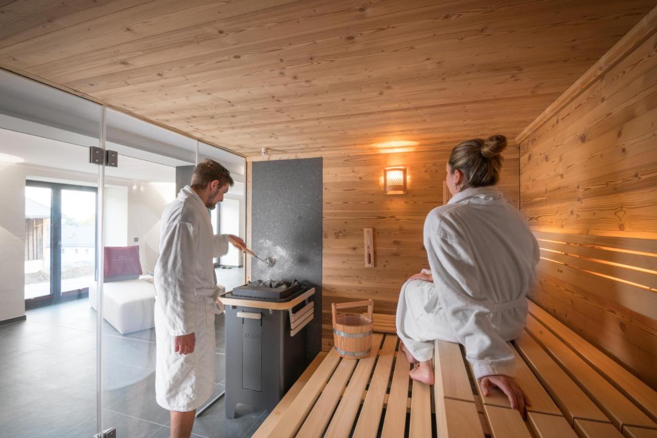 Chalet-Ferienwohnung Giebeltraum, 115 Qm, Wellness/Fitness/Sauna - Bergroedelhof Feilitzsch المظهر الخارجي الصورة
