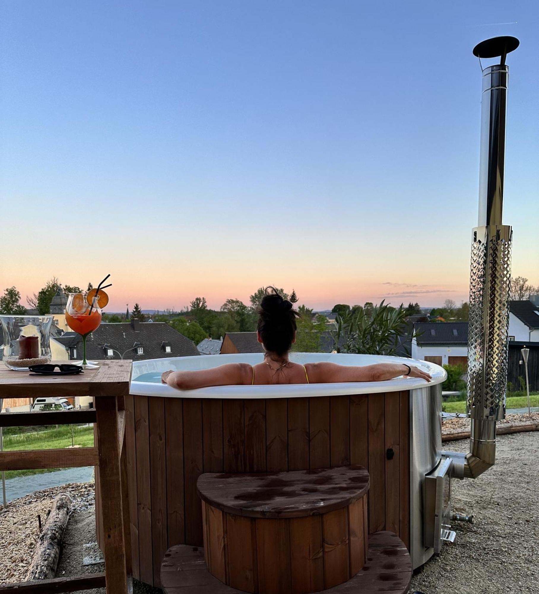 Chalet-Ferienwohnung Giebeltraum, 115 Qm, Wellness/Fitness/Sauna - Bergroedelhof Feilitzsch المظهر الخارجي الصورة
